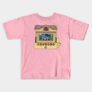 Pixel Chix Yellow House Kids T-Shirt